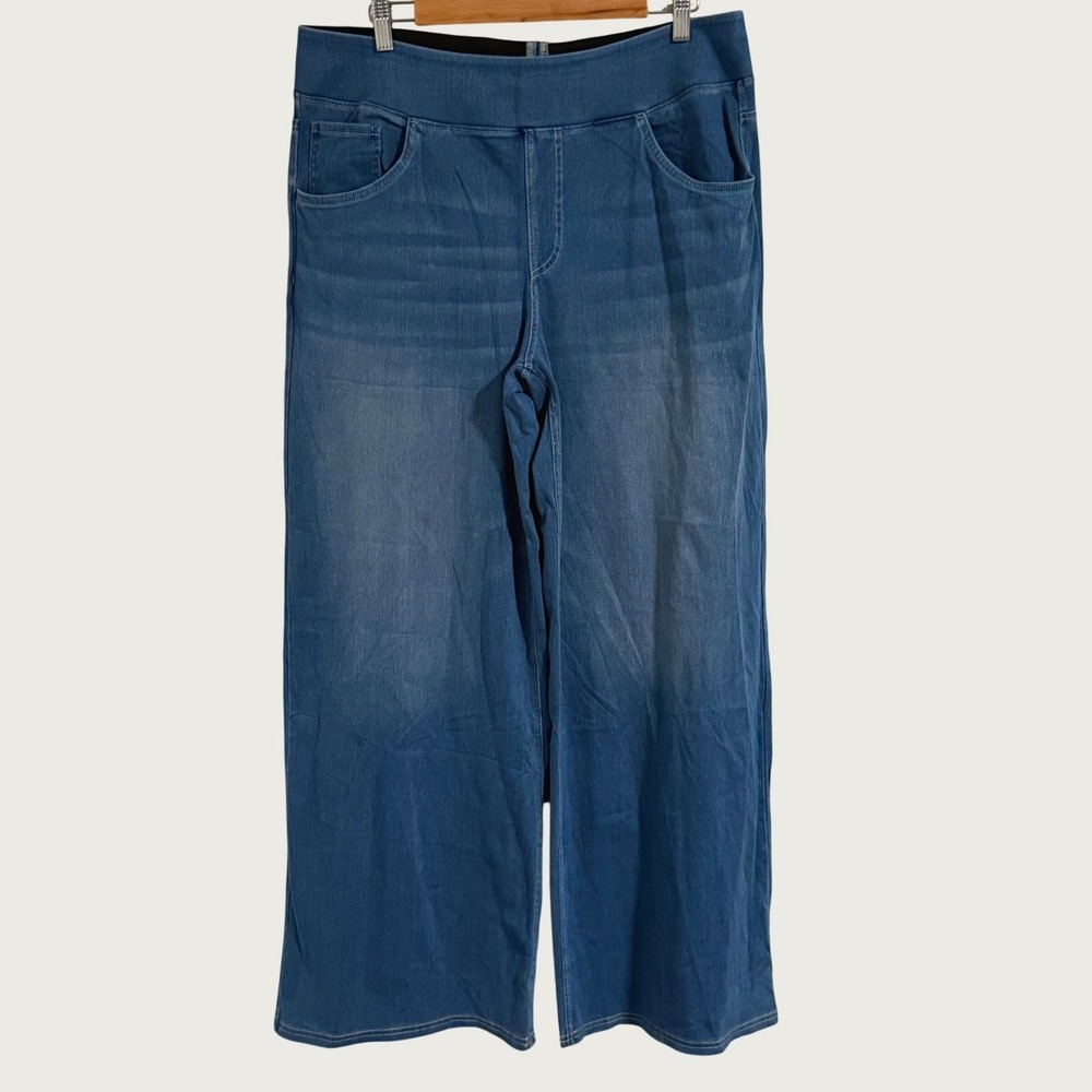 Halara Wide Leg Jeans Womens 2X Tall Blue Flex Denim Baggy Stretch Streetwear